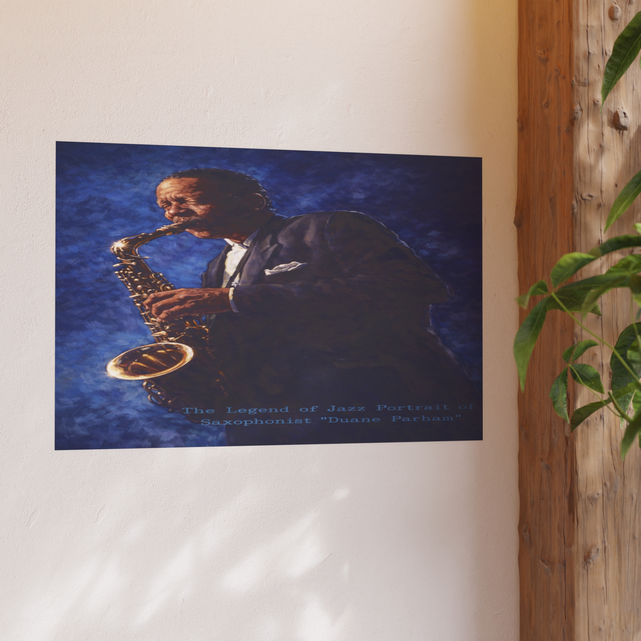 Jazz Saxophonist Portrait Poster — "The Legend of Jazz" Satin/Matte Art Print - Image 9