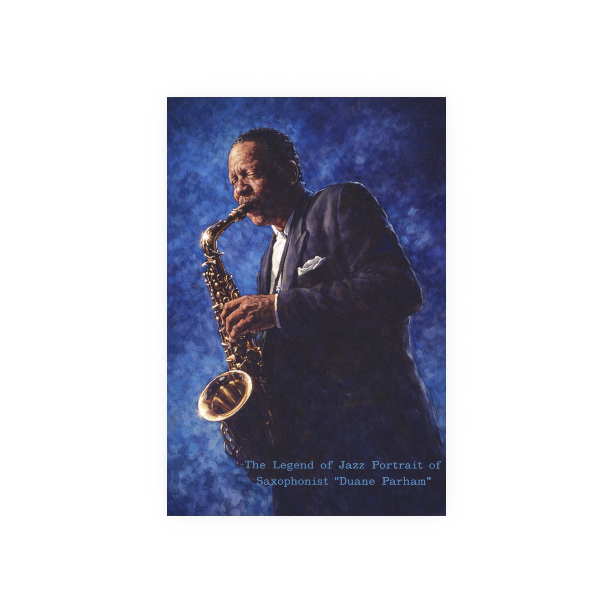 Jazz Saxophonist Portrait Poster — "The Legend of Jazz" Satin/Matte Art Print - Image 10