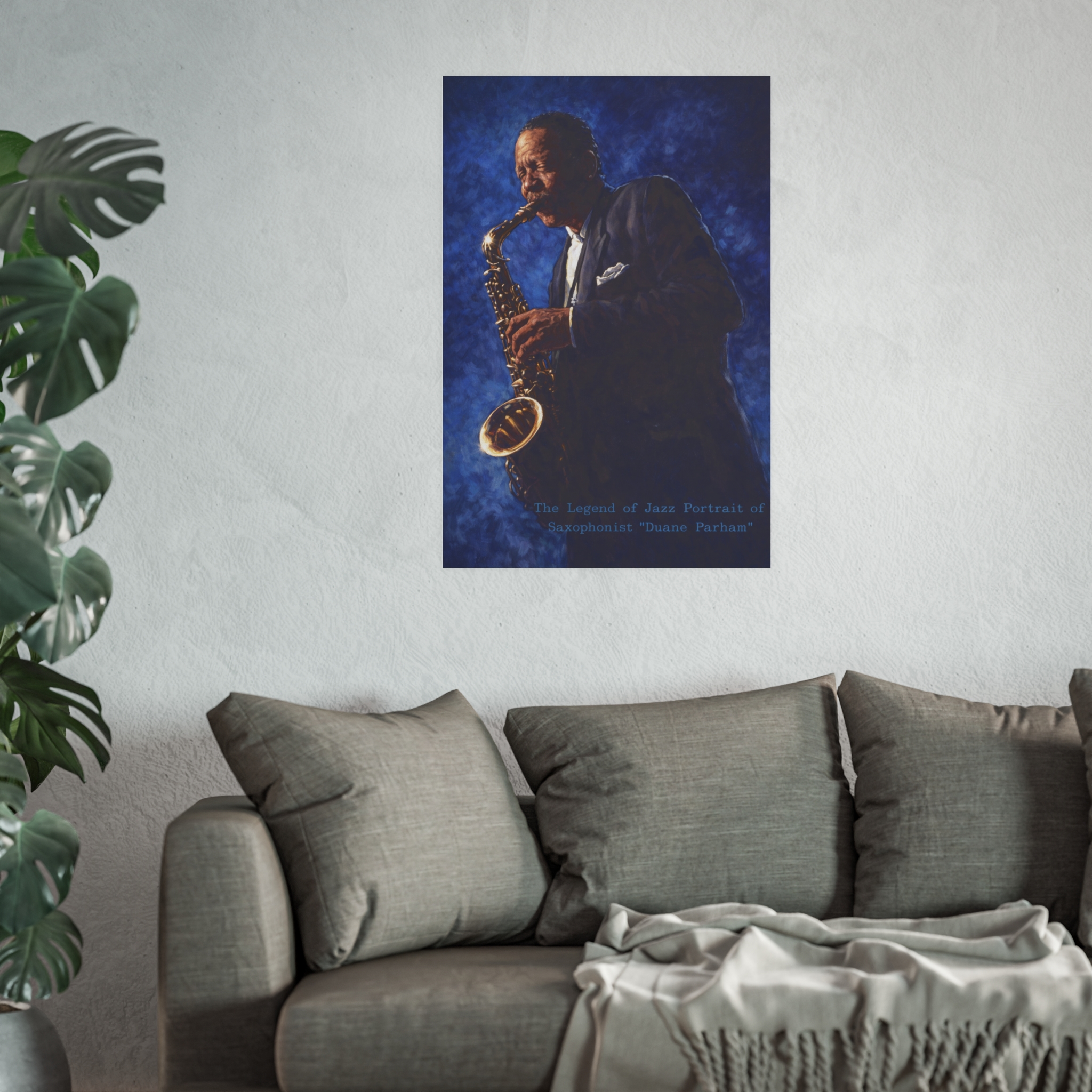 Jazz Saxophonist Portrait Poster — "The Legend of Jazz" Satin/Matte Art Print - Image 11