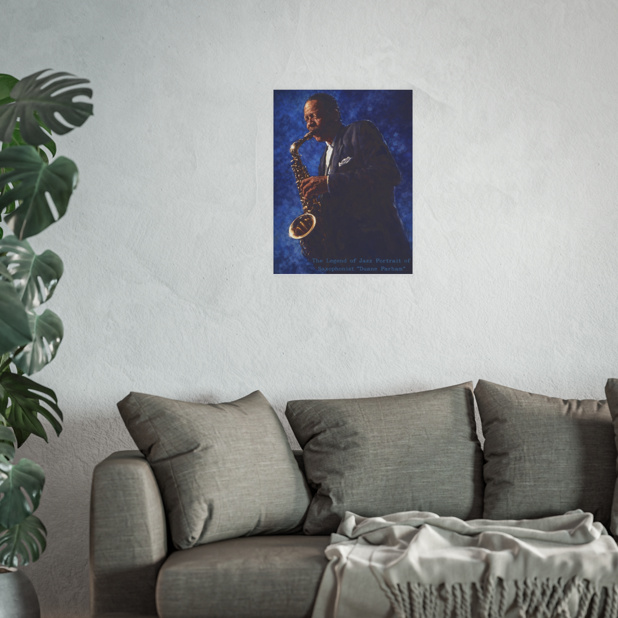 Jazz Saxophonist Portrait Poster — "The Legend of Jazz" Satin/Matte Art Print - Image 5