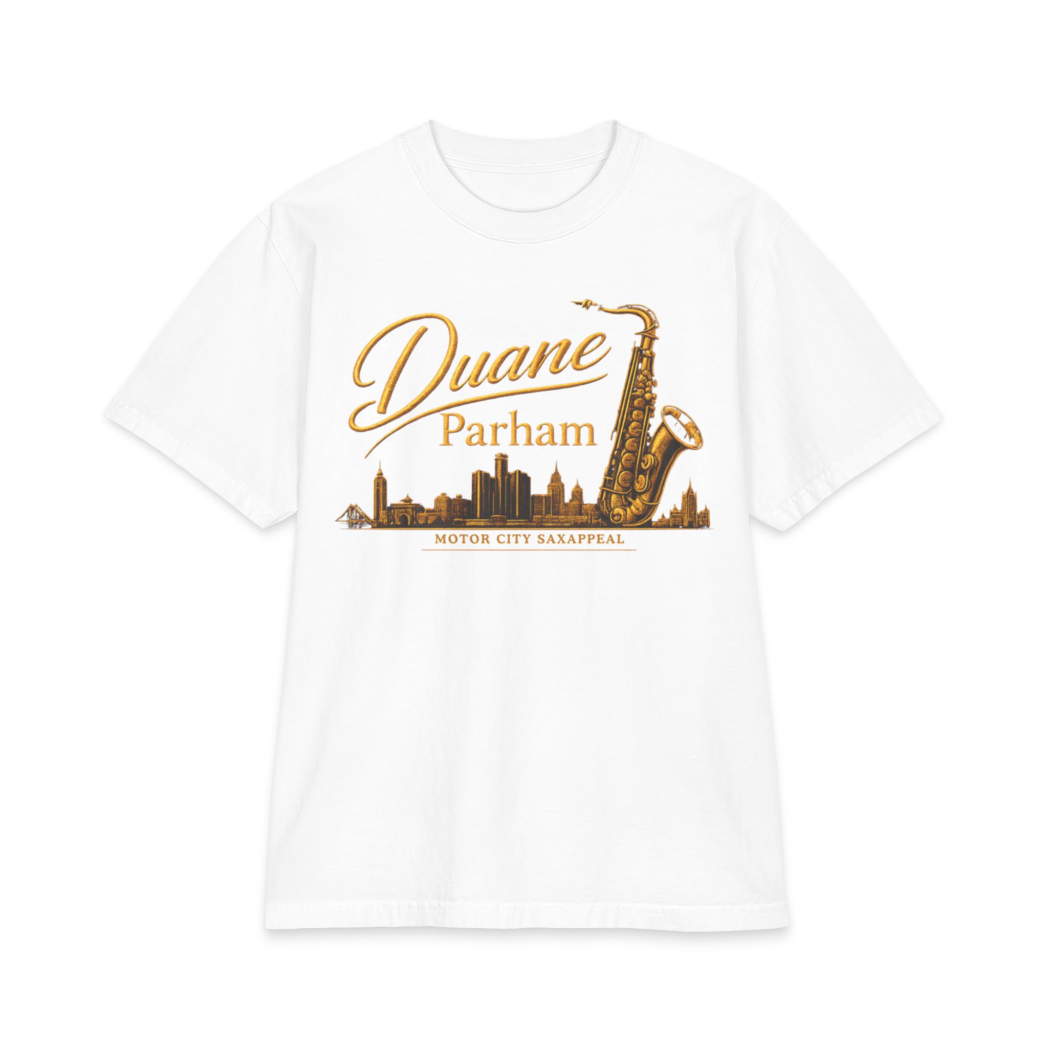 Duane Parham “Motor City Saxappeal” Heavyweight Vintage Jazz T-Shirt - Image 3